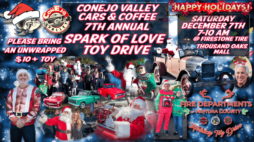 Conejo Valley Cars and Coffee Toy Drive flyer