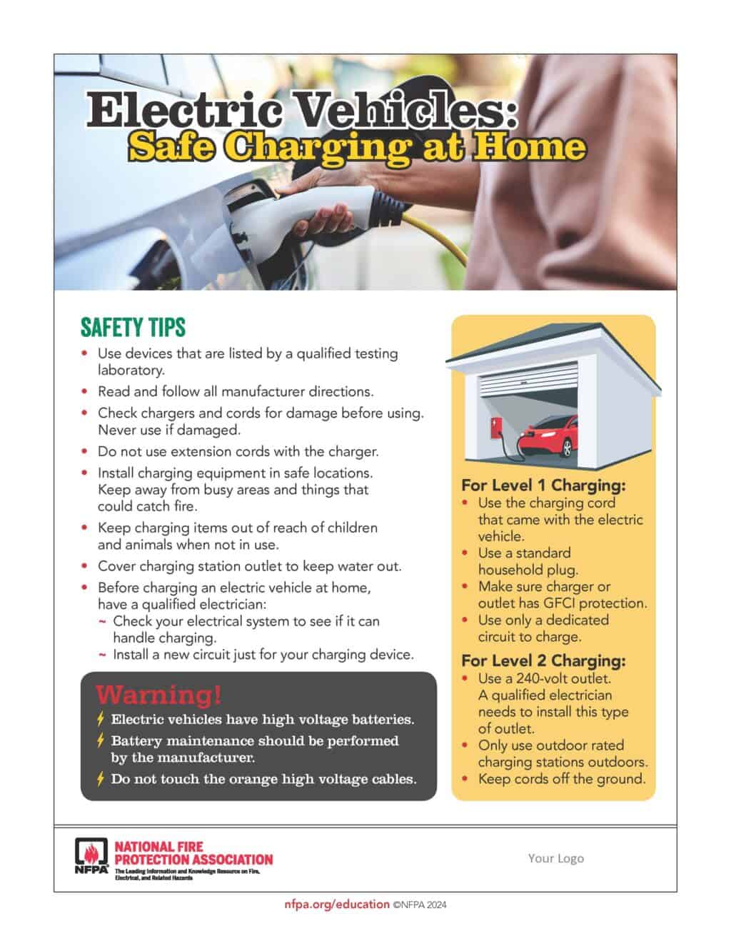 Electric Vehicle Safety Flyer